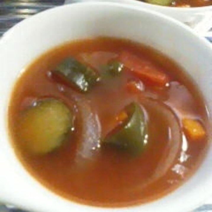 野菜たっぷりトマトスープ